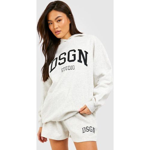 Sweat À Capuche Oversize À Broderies - S - boohoo - Modalova