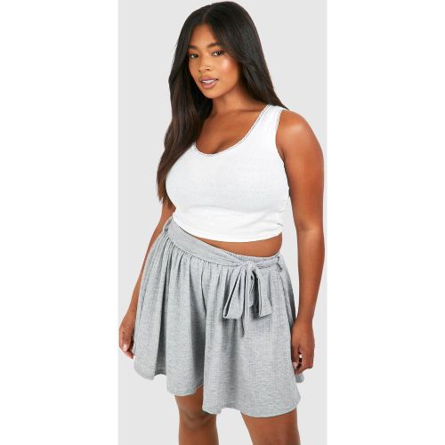 Grande Taille - Short Côtelé À Ceinture - 54 - boohoo - Modalova