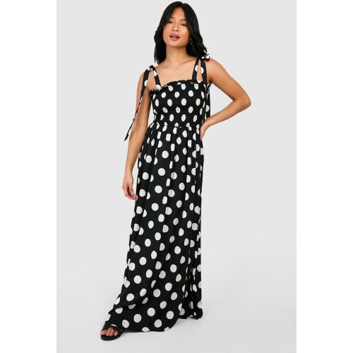 Petite" - Robe Longue Froncée - 38 - boohoo - Modalova
