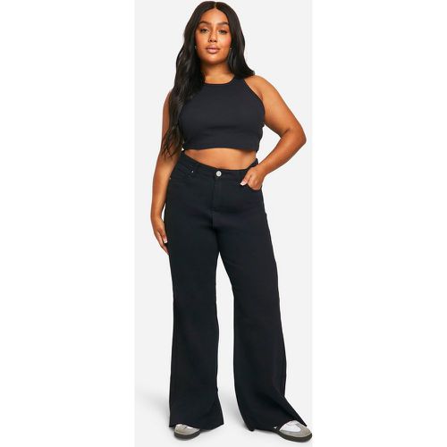 Grande Taille - Pantalon Large Taille Haute - 46 - boohoo - Modalova