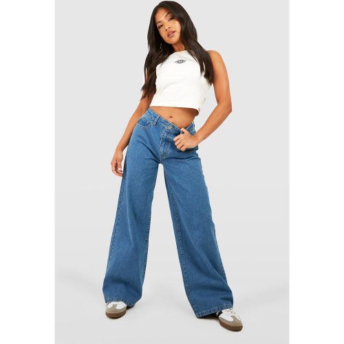Petite" - Jean Large Basique - 34 - boohoo - Modalova