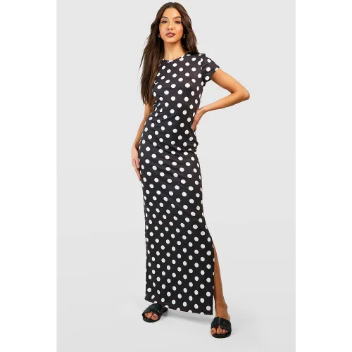 Robe Longue À Pois - 38 - boohoo - Modalova
