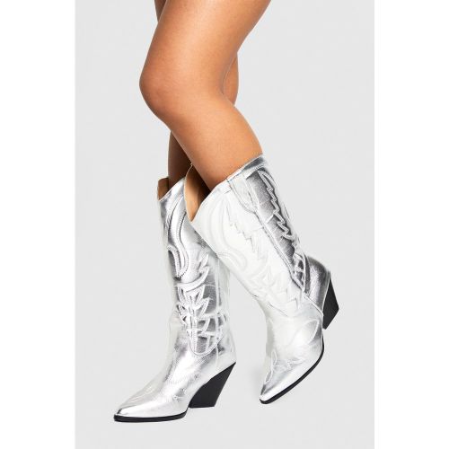 Santiags Montantes - Pointure Large - 37 - boohoo - Modalova