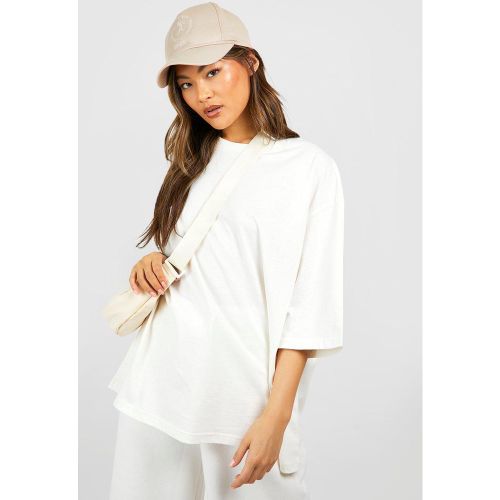 T-Shirt Oversize - Blanc Écru - S, Blanc Écru - boohoo - Modalova