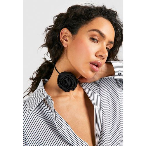 Collier Ras-Du-Cou Satiné Rose - One Size - boohoo - Modalova