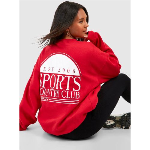 Grande Taille - Sweat À Slogan Sports Club - 46 - boohoo - Modalova