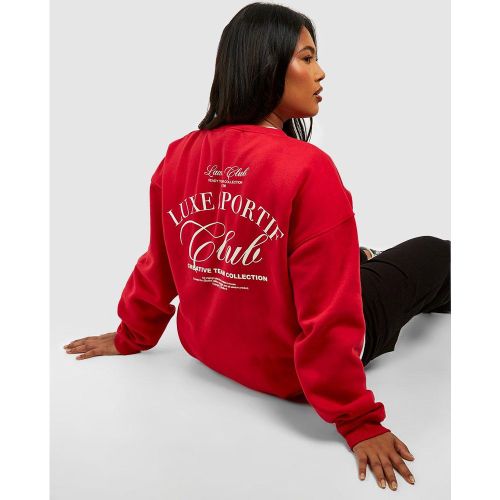 Grande Taille - Sweat À Slogan Sports Club - 52 - boohoo - Modalova