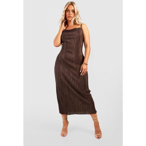 Grande Taille - Robe Longue Plissée - 44 - boohoo - Modalova
