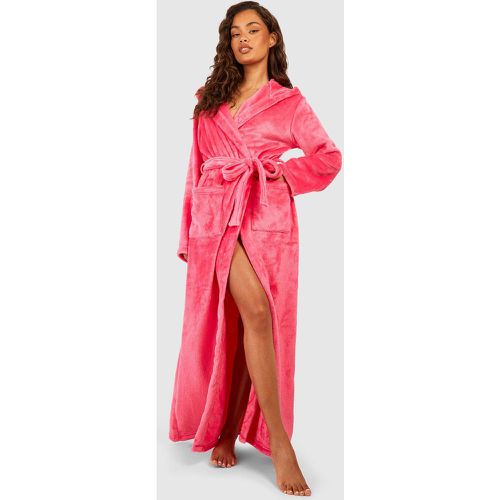 Robe De Chambre Longue En Polaire - 38 - boohoo - Modalova