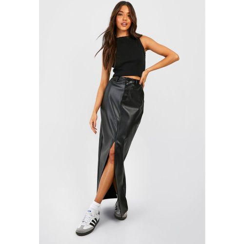 Jupe Longue Fendue Taille Haute - 36 - boohoo - Modalova