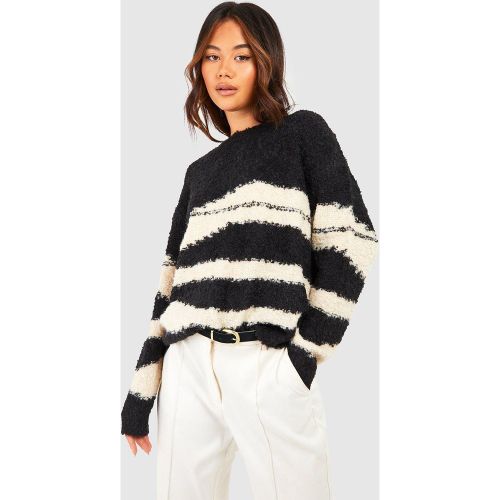 Pull Oversize Imprimé Zèbre - S - boohoo - Modalova