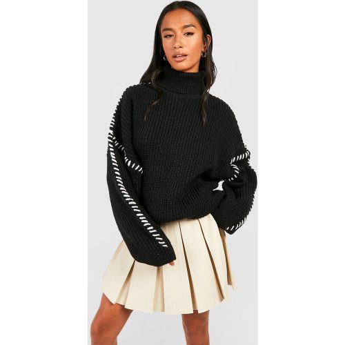 Petite" - Pull À Coutures Contrastantes - M - boohoo - Modalova
