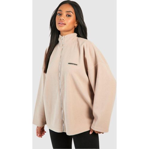 Sweat Zippé En Polaire À Écusson Dsgn Studio - S - boohoo - Modalova