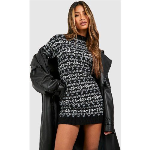 Robe Pull De Noël À Motif Jacquard - M - boohoo - Modalova