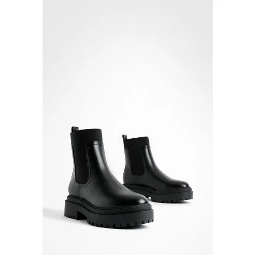 Bottines Chelsea À Plateforme - 39 - boohoo - Modalova
