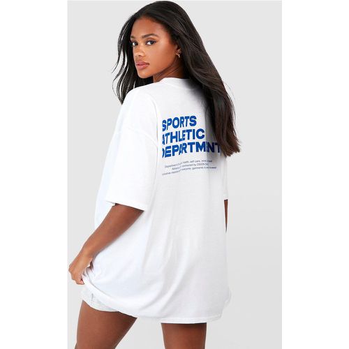 T-Shirt Oversize À Slogan Sports Athletic - boohoo - Modalova