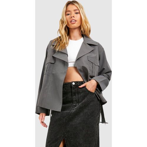 Veste Cargo Ceinturée - 40 - boohoo - Modalova