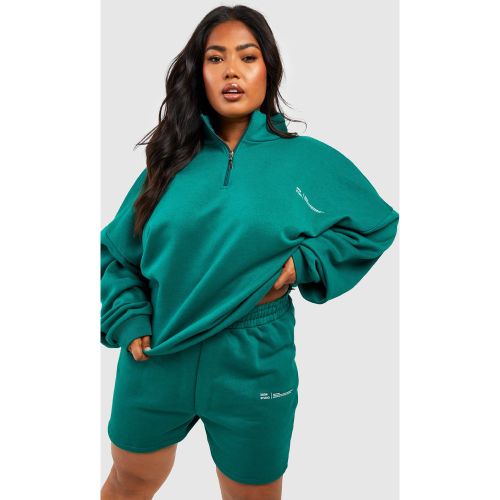 Grande Taille - Survêtement Imprimé Avec Short - 44 - boohoo - Modalova
