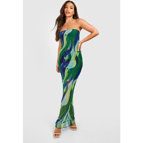 Tall" - Robe Bandeau À Imprimé Abstrait - 42 - boohoo - Modalova