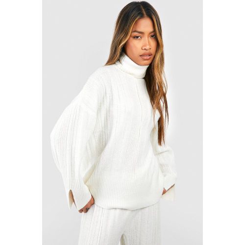 Pull À Col Roulé - Blanc Écru - S, Blanc Écru - boohoo - Modalova