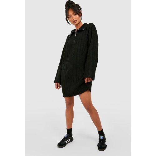 Robe Pull Zippée Côtelée - S - boohoo - Modalova