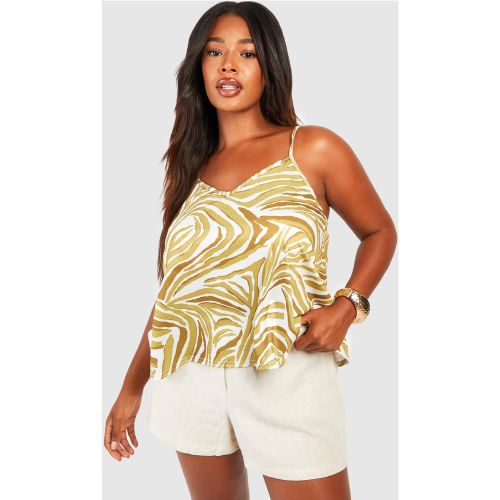 Grande Taille - Débardeur Zébré - 24 - boohoo - Modalova