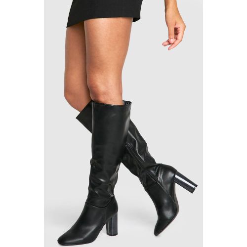 Bottes Hautes À Talon Carré - 36 - boohoo - Modalova