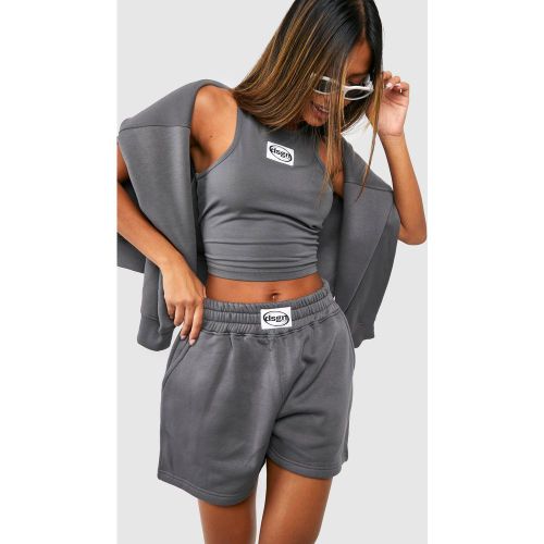 Ensemble Avec Crop Top Dos Nageur Et Short - S - boohoo - Modalova