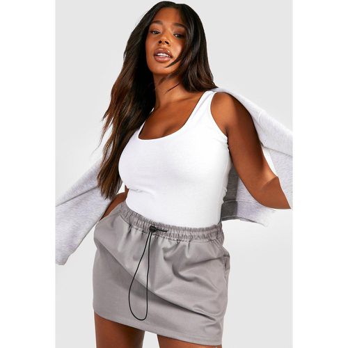 Grande Taille - Body Sans Manches En Coton À Col Rond - 50 - boohoo - Modalova