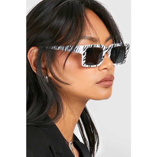 Lunettes De Soleil Zébrées - One Size - boohoo - Modalova