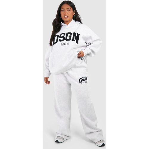 Grande Taille - Jogging Droit En Tissu Éponge À Slogan - 44 - boohoo - Modalova