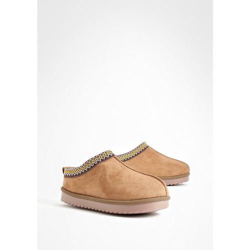 Mules Cosy Brodées - 36 - boohoo - Modalova