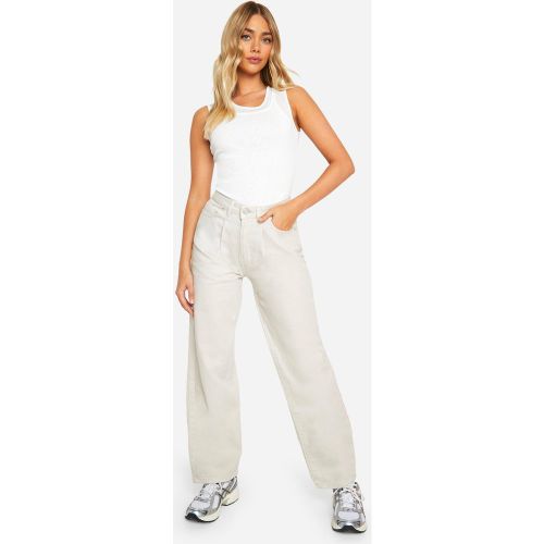 Jean Basique Très Large - Blanc Écru - 36, Blanc Écru - boohoo - Modalova