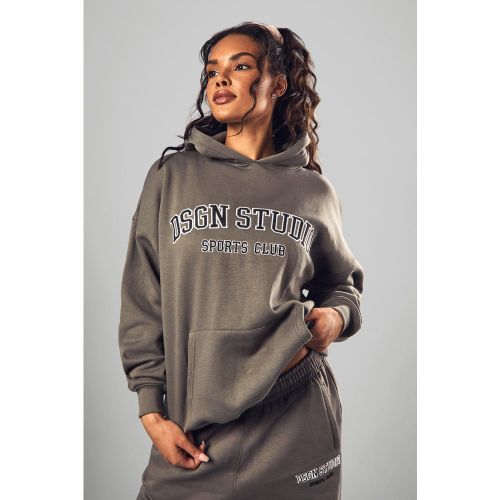 Sweat À Capuche Oversize À Slogan Dsgn Studio - S - boohoo - Modalova