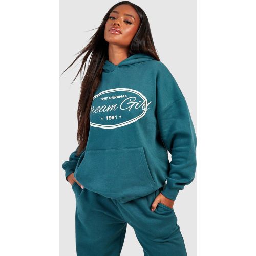Sweat À Capuche Oversize À Imprimé Dream Girl - S - boohoo - Modalova