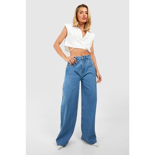 Jean Droit Taille Haute - 40 - boohoo - Modalova