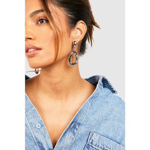 Boucles D'Oreilles Ovales - One Size - boohoo - Modalova