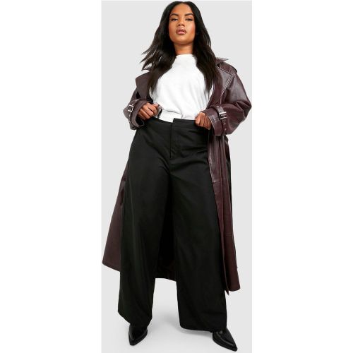 Grande Taille - Pantalon Tissé À Taille Retroussée - 50 - boohoo - Modalova