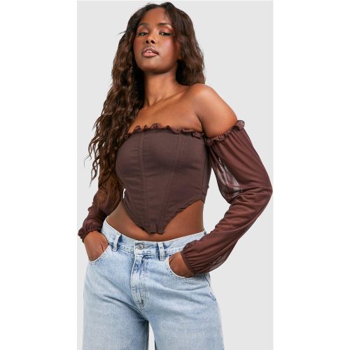 Top En Mesh - 38 - boohoo - Modalova