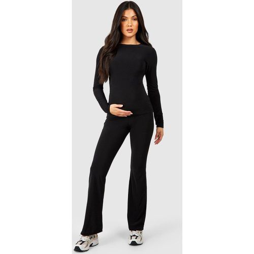 Maternité - Ensemble De Grossesse Confort Avec Pantalon De Yoga - 40 - boohoo - Modalova