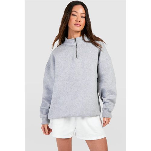 Tall" - Sweat Oversize Basique À Col Zippé - S - boohoo - Modalova