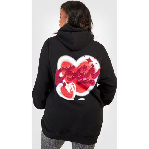 Grande Taille - Sweat À Capuche À Imprimé Graffiti - 44 - boohoo - Modalova