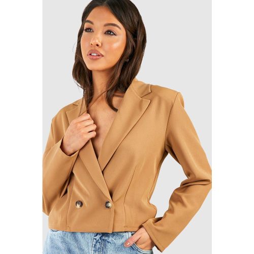 Blazer Croisé Court - 36 - boohoo - Modalova