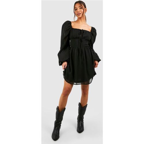 Robe Champêtre Froncée - 36 - boohoo - Modalova