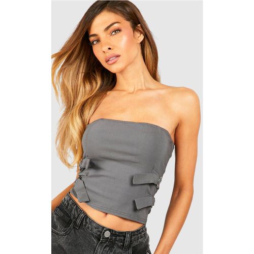 Corset Bandeau Avec Boucle - 40 - boohoo - Modalova