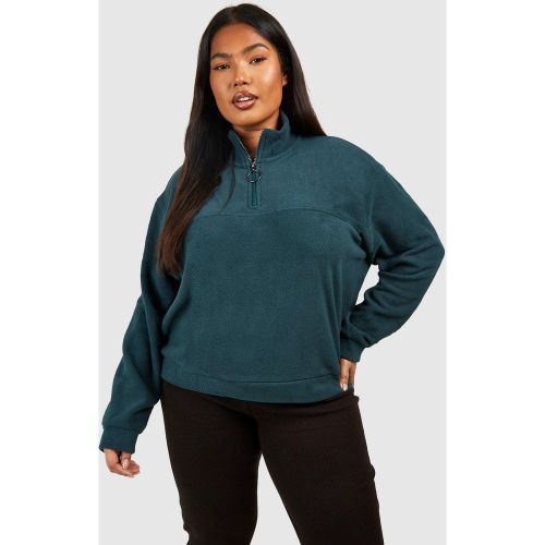 Grande Taille - Sweat Zippé À Anneau - 50 - boohoo - Modalova