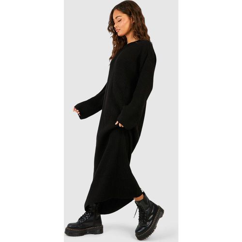 Robe Pull Longue - Noir - M/L, Noir - boohoo - Modalova