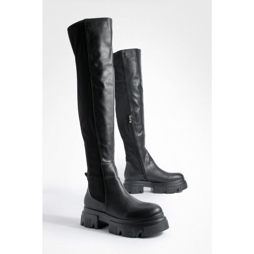 Bottes Hautes À Plateforme - 36 - boohoo - Modalova