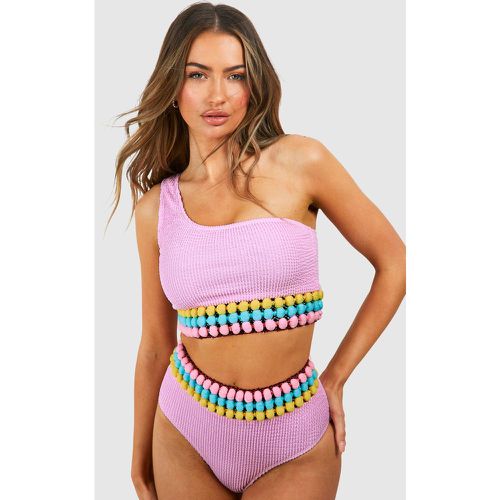 Bikini Froncé À Pompons - 36 - boohoo - Modalova