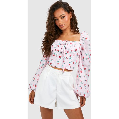Corset À Imprimé Rose - 36 - boohoo - Modalova